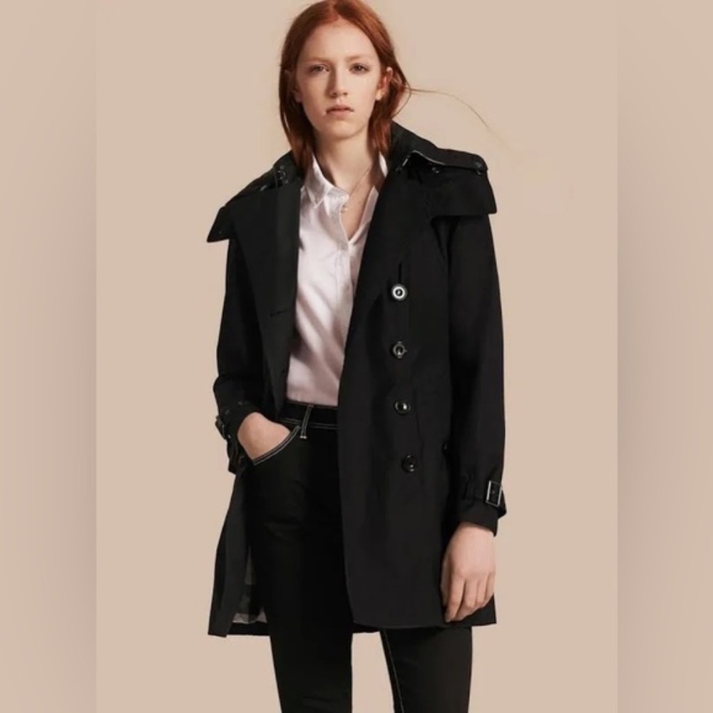 Burberry Brit Reymoore Trench Coat (with detachable quilted hood and coat liner)